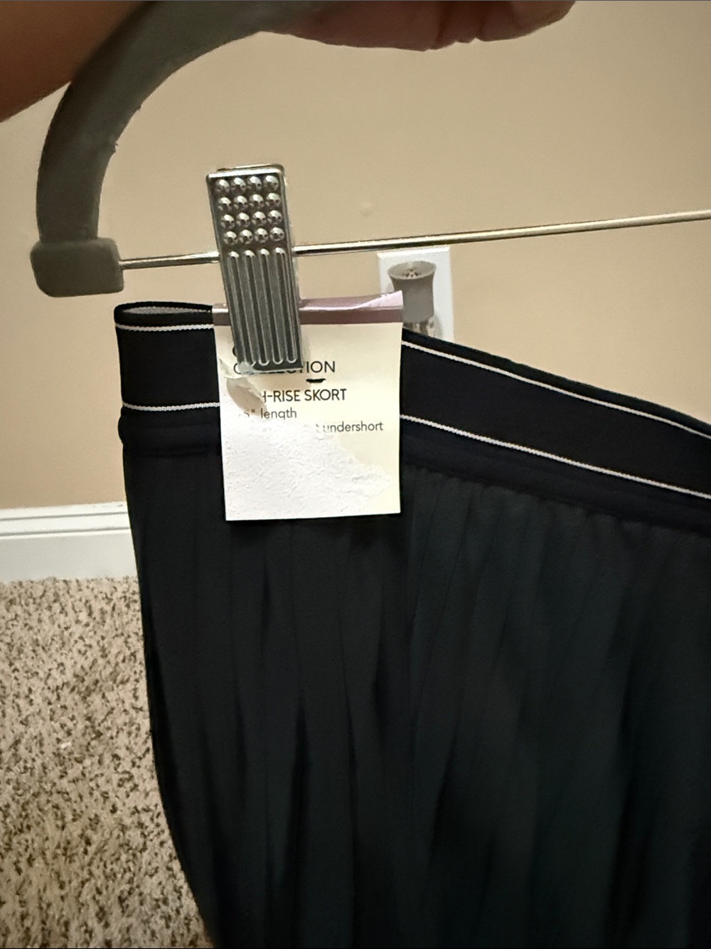 CALIA by Carrie Underwood Black Pleated Circle Skirt with Branded Waistband - Picture 2 of 5